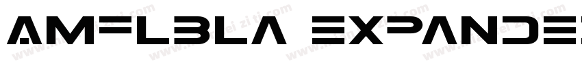 Amflbla expanded字体转换